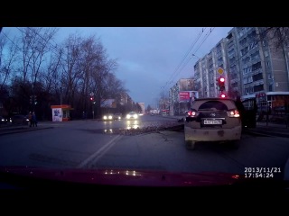 in russia, you can even crash into the road